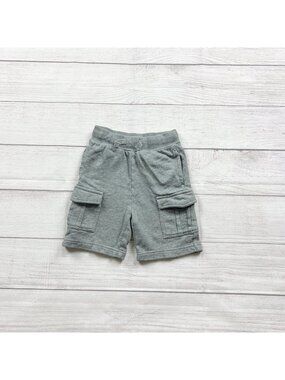 Hanna Andersson Toddler Cargo Shorts Pockets Gray 2T